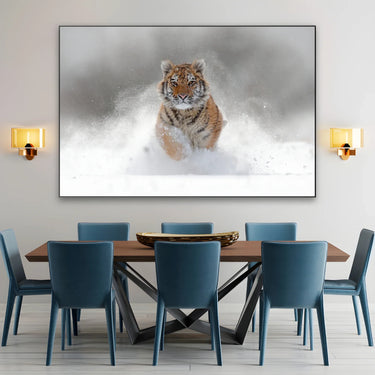 Quadro Stampa su Tela Furia bianca - CupidoDesign