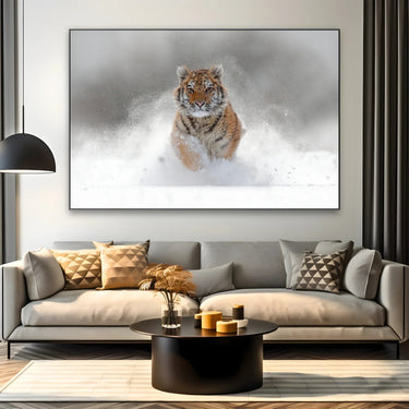 Quadro Stampa su Tela Furia bianca - CupidoDesign