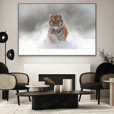 Quadro Stampa su Tela Furia bianca - CupidoDesign