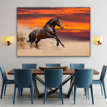 Quadro Stampa su Tela Furia al tramonto - CupidoDesign