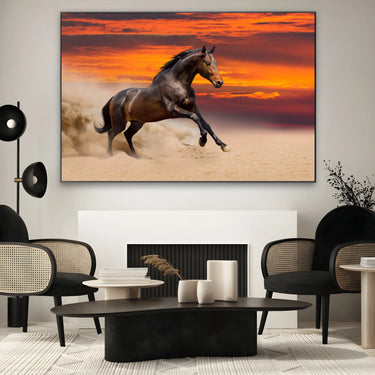 Quadro Stampa su Tela Furia al tramonto - CupidoDesign