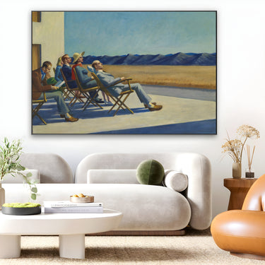Quadro Stampa su Tela Gente al sole, Edward Hopper - CupidoDesign