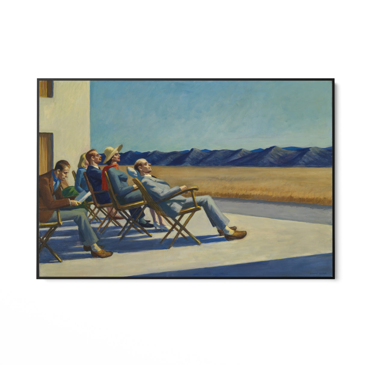 Quadro Stampa su Tela Gente al sole, Edward Hopper - CupidoDesign