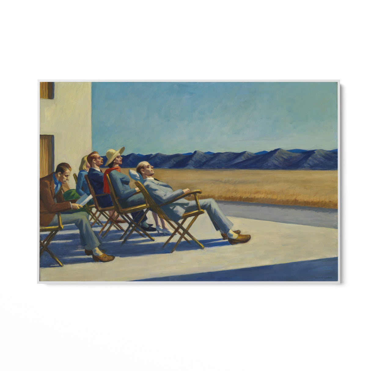 Quadro Stampa su Tela Gente al sole, Edward Hopper - CupidoDesign