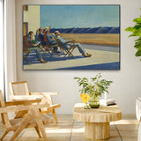 Quadro Stampa su Tela Gente al sole, Edward Hopper - CupidoDesign