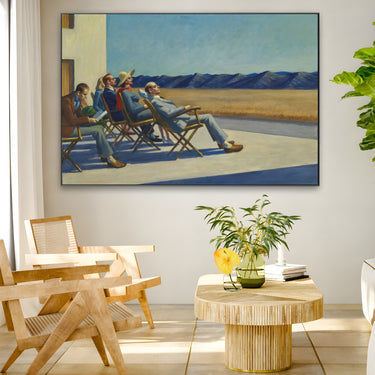 Quadro Stampa su Tela Gente al sole, Edward Hopper - CupidoDesign