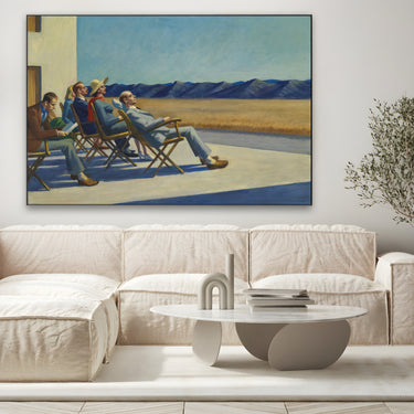 Quadro Stampa su Tela Gente al sole, Edward Hopper - CupidoDesign