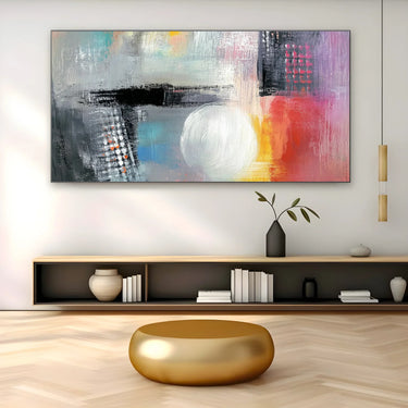Quadro Stampa su Tela Geometria Soffusa - CupidoDesign