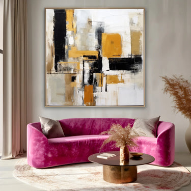 Quadro Stampa su Tela Giallo in Espansione - CupidoDesign