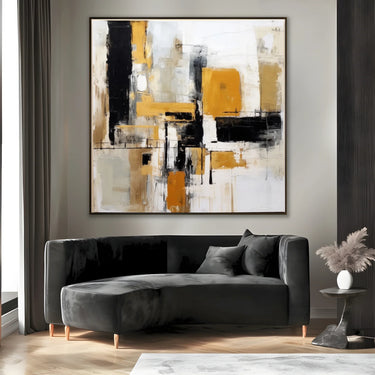 Quadro Stampa su Tela Giallo in Espansione - CupidoDesign