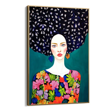 Quadro Stampa su Tela Chioma Floreale - CupidoDesign