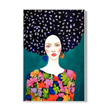 Quadro Stampa su Tela Chioma Floreale - CupidoDesign