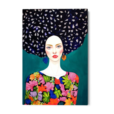 Quadro Stampa su Tela Chioma Floreale - CupidoDesign