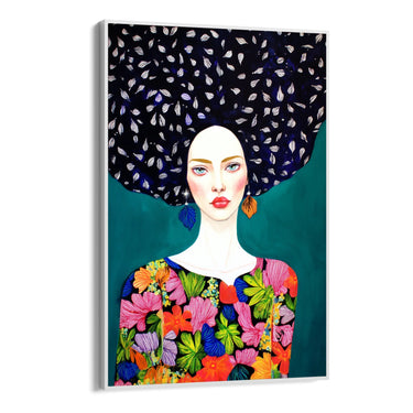 Quadro Stampa su Tela Chioma Floreale - CupidoDesign