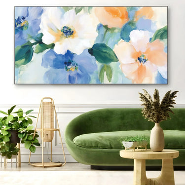 Quadro Stampa su Tela Giardino d’Acquerello - CupidoDesign