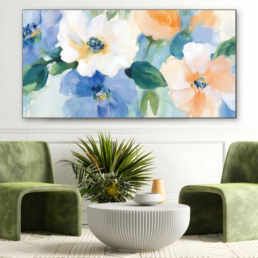 Quadro Stampa su Tela Giardino d’Acquerello - CupidoDesign