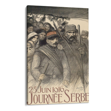Quadro Stampa su Tela Giorno della Serbia, Théophile Steinlen - CupidoDesign