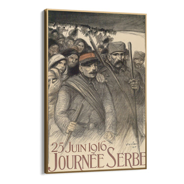 Quadro Stampa su Tela Giorno della Serbia, Théophile Steinlen - CupidoDesign