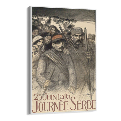 Quadro Stampa su Tela Giorno della Serbia, Théophile Steinlen - CupidoDesign