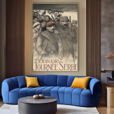 Quadro Stampa su Tela Giorno della Serbia, Théophile Steinlen - CupidoDesign