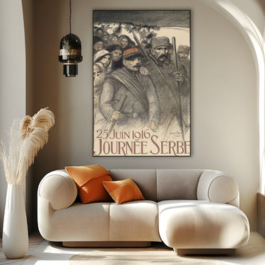 Quadro Stampa su Tela Giorno della Serbia, Théophile Steinlen - CupidoDesign