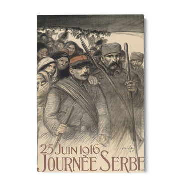 Quadro Stampa su Tela Giorno della Serbia, Théophile Steinlen - CupidoDesign