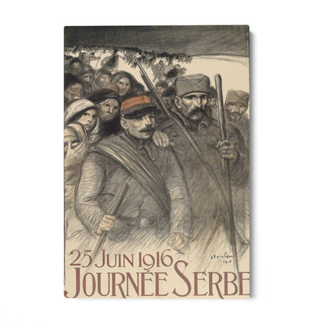 Quadro Stampa su Tela Giorno della Serbia, Théophile Steinlen - CupidoDesign