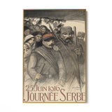 Quadro Stampa su Tela Giorno della Serbia, Théophile Steinlen - CupidoDesign
