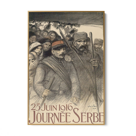 Quadro Stampa su Tela Giorno della Serbia, Théophile Steinlen - CupidoDesign
