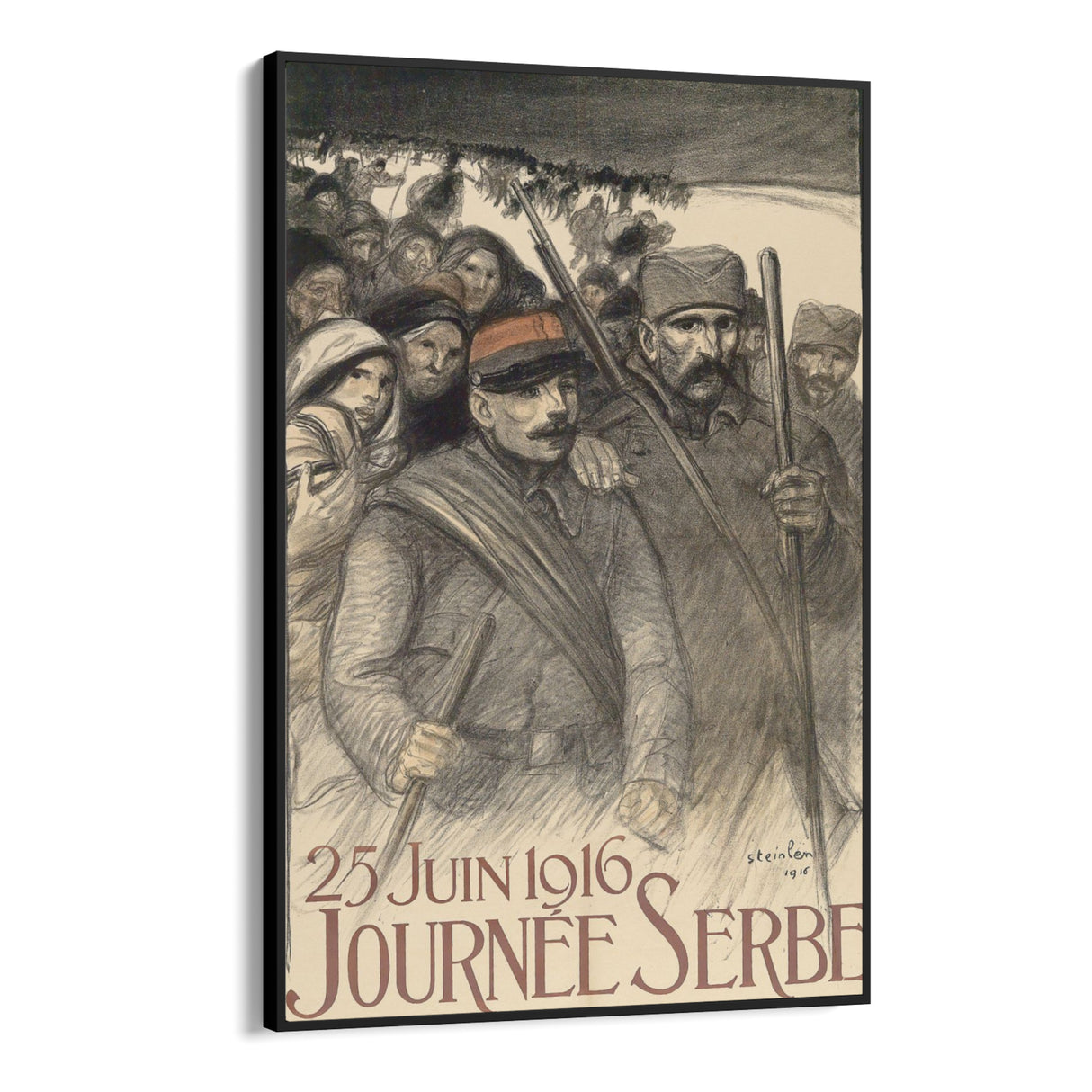 Quadro Stampa su Tela Giorno della Serbia, Théophile Steinlen - CupidoDesign
