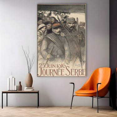 Quadro Stampa su Tela Giorno della Serbia, Théophile Steinlen - CupidoDesign