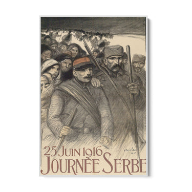 Quadro Stampa su Tela Giorno della Serbia, Théophile Steinlen - CupidoDesign