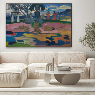 Quadro Stampa su Tela Giorno di Dio, Paul Gauguin - CupidoDesign