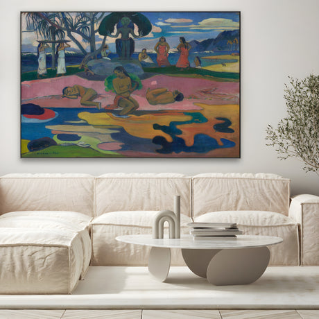 Quadro Stampa su Tela Giorno di Dio, Paul Gauguin - CupidoDesign
