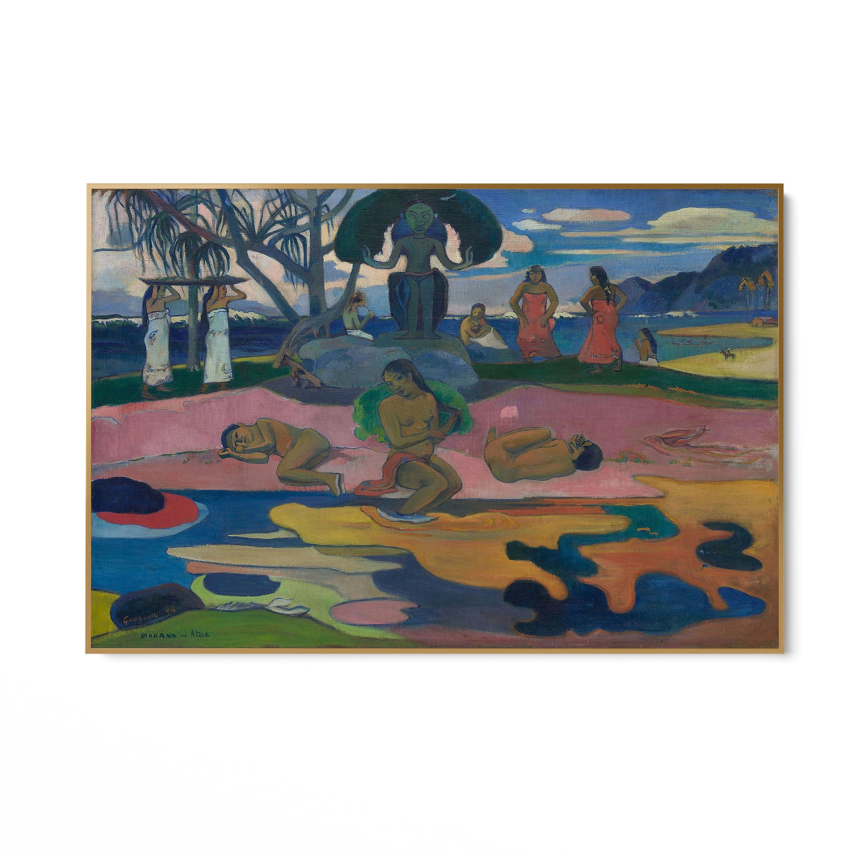 Quadro Stampa su Tela Giorno di Dio, Paul Gauguin - CupidoDesign