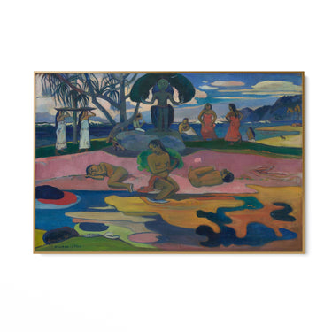 Quadro Stampa su Tela Giorno di Dio, Paul Gauguin - CupidoDesign