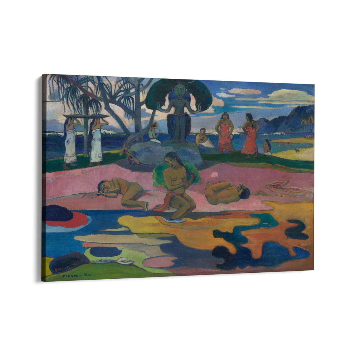 Quadro Stampa su Tela Giorno di Dio, Paul Gauguin - CupidoDesign