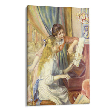 Quadro Stampa su Tela Giovani Ragazze al Piano, Pier Auguste Renoir - CupidoDesign