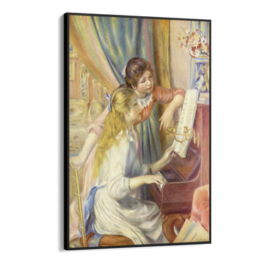 Quadro Stampa su Tela Giovani Ragazze al Piano, Pier Auguste Renoir - CupidoDesign