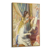 Quadro Stampa su Tela Giovani Ragazze al Piano, Pier Auguste Renoir - CupidoDesign