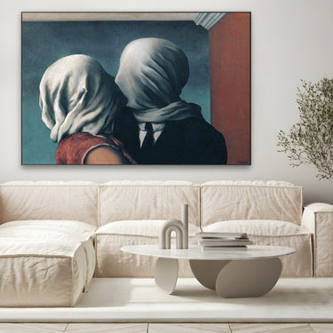 Quadro Stampa su Tela Gli Amanti, René Magritte - CupidoDesign