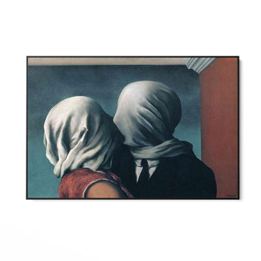 Quadro Stampa su Tela Gli Amanti, René Magritte - CupidoDesign