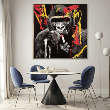 Quadro Stampa su Tela Gorilla Graffiti - CupidoDesign