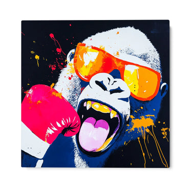 Quadro Stampa su Tela Gorilla Rock - CupidoDesign