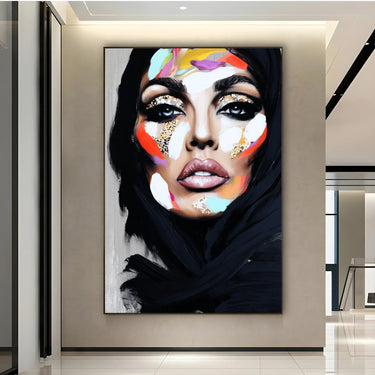 Quadro Stampa su Tela Grafite Donna - CupidoDesign