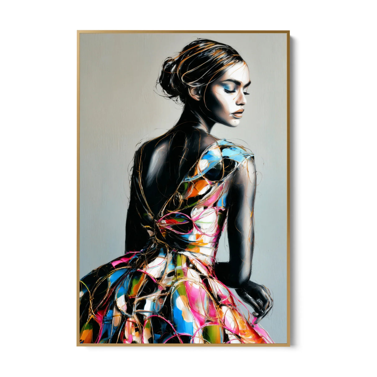 Quadro Stampa su Tela Grafite Viva - CupidoDesign