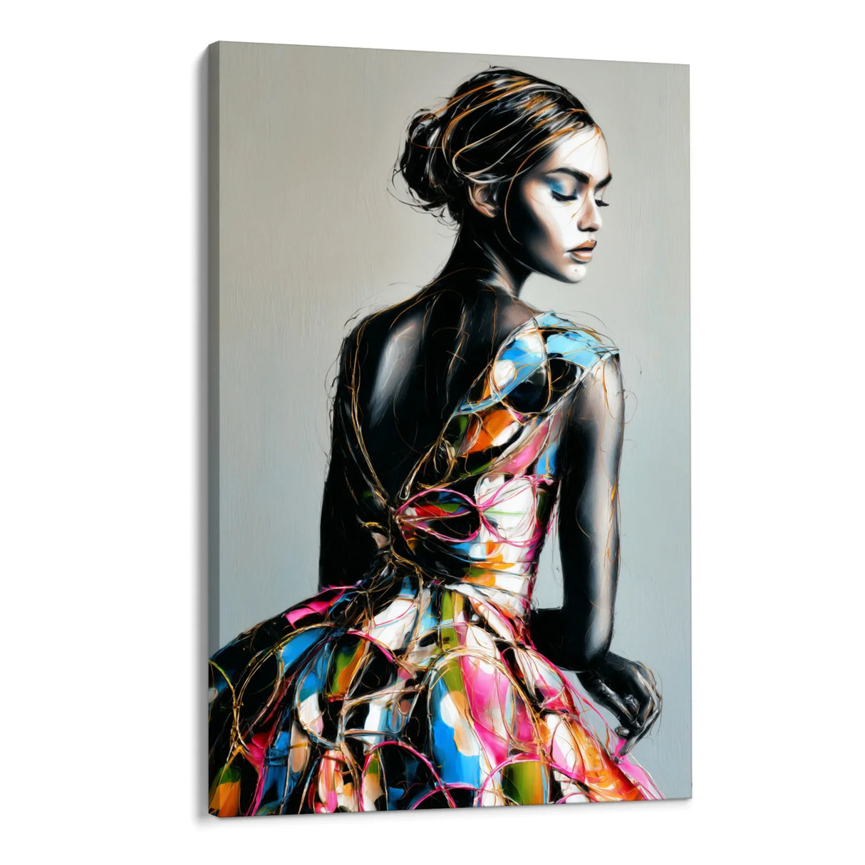 Quadro Stampa su Tela Grafite Viva - CupidoDesign