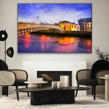Quadro Stampa su Tela Ha'penny Bridge, Dublino - CupidoDesign