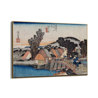 Quadro Stampa su Tela Hodogaya, Le cinquantatré stazioni del Tōkaidō, Utagawa Hiroshige - CupidoDesign