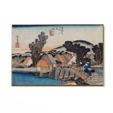 Quadro Stampa su Tela Hodogaya, Le cinquantatré stazioni del Tōkaidō, Utagawa Hiroshige - CupidoDesign